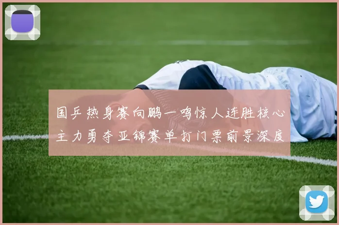 国乒热身赛向鹏一鸣惊人连胜核心主力勇夺亚锦赛单打门票前景深度剖析